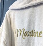 Premium Peignoir avec Col Châle